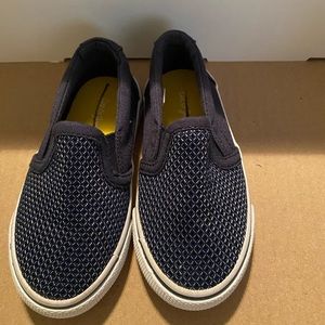 Navy & Metallic Grey Slide Ons